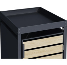 Gartenschrank mit Holzfront