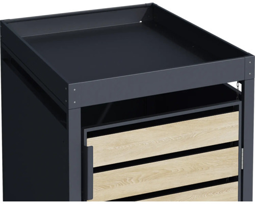 Gartenschrank mit Holzfront