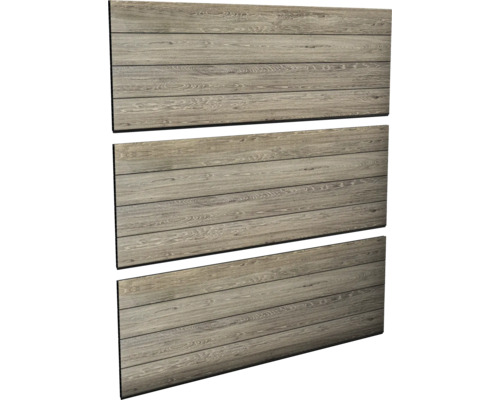 Sichtschutzpaneele Keter Signature Ashwood 177 x 60 x 2,1 cm 3 Paneele Gesamtmaß 177 x 180 cm Holzoptik braun exclusiv bei Hornbach