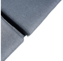 Detailansicht von Polsterkissen mit Reißverschluss