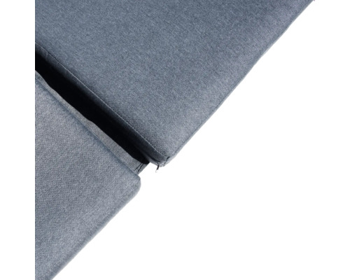 Detailansicht von Polsterkissen mit Reißverschluss