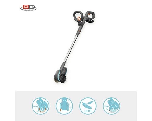 Gardena Akku-Fugenbürste EasyClean mit Teleskopstiel