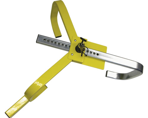 Parkschralle mit Schlüssel zur Fahrzeugsicherung