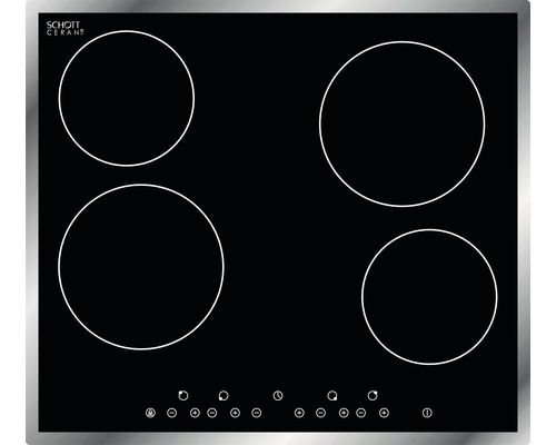Glaskeramikkochfeld mit vier Kochzonen