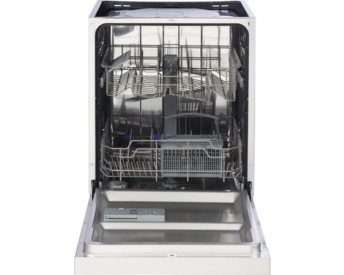 Innenansicht eines Geschirrspülers mit herausgezogenen Körben