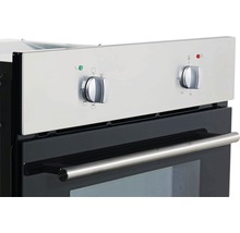 Nahaufnahme eines Backofens mit Temperaturregler