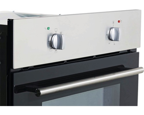 Nahaufnahme eines Backofens mit Temperaturregler