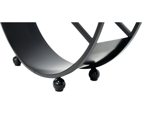 Brennholzregal aus Metall mit Füßen