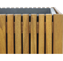 Pflanzkübel Akustikpaneele 44,5 x 44,5 x 70 cm Akazienholz