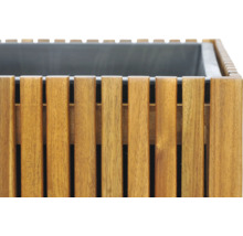 Blumenkasten aus Holz mit Kunststoffeinsatz