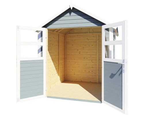 Offener Holzgartenhaus mit Doppeltür