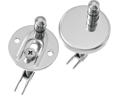 Toilettensitzbefestigung aus Metall