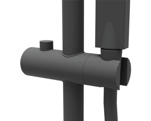 Detailansicht einer Duscharmatur