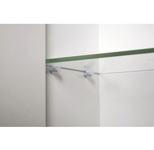 Spiegelschrank Möbelpartner Basic 60 x 16 x 70,7 cm weiß hochglanz 2-türig