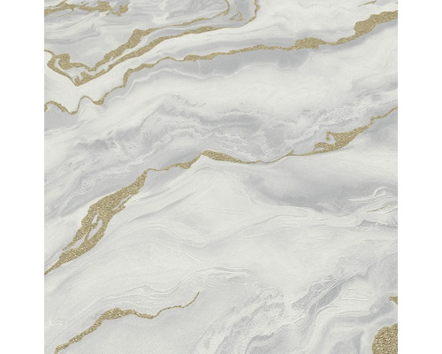 Tapete mit Marmormuster und goldenen Akzenten