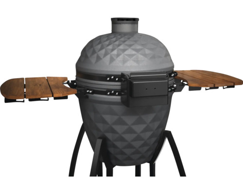 Keramikgrill mit Seitentischen für den Außenbereich