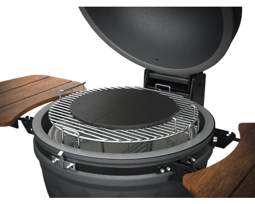 Grill mit Grillrost und Steinplatte