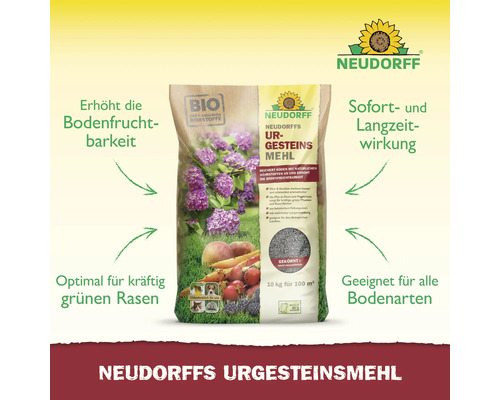 Urgesteinsmehl Neudorff 10 kg / 100 m² mineralischer Bodenhilfsstoff gekörnt