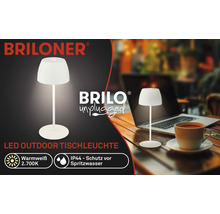 Briloner LED-Tischleuchte für den Außenbereich