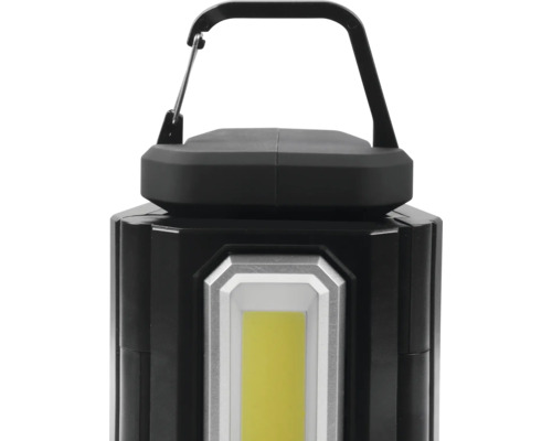 Schwarze Arbeitsleuchte mit Tragegriff