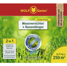 Moosvernichter + Rasendünger WOLF-Garten, 8,75 kg / 250 m² Reg.Nr. 3608-908