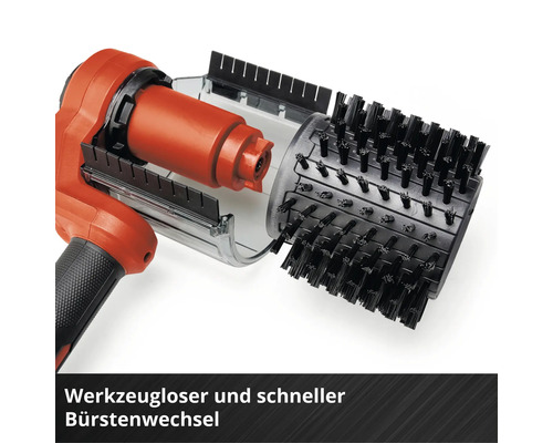 Bürstenaufsatz für Fugenkratzer mit Werkzeugloser Bürstenwechsel