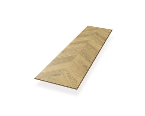 Einzelne Laminatdiele im Fischgrätmuster