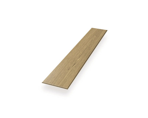 Einzelne Laminatdiele mit Holzstruktur.