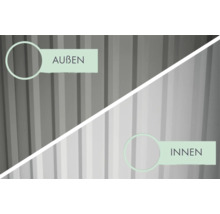Gartenhaus Karibu Nosten 3 inkl. Anbaudach 2,25 m 564 x 244,5 cm graualuminium