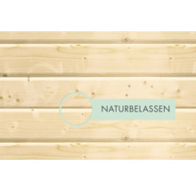 Unbehandelte Holzwand
