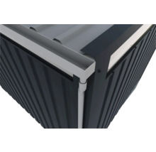 Gartenhaus Karibu Nosten 2 236 x 234,5 cm graualuminium