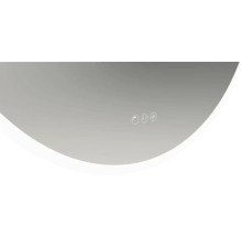 Badezimmerspiegel mit Touch-Sensor zur Steuerung von Licht und Heizung