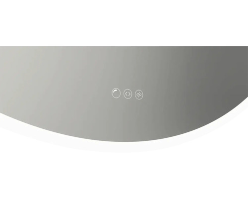 Symbolbild für die Steuerung eines Spiegels mit Beleuchtung, Dimmer und Heizung.