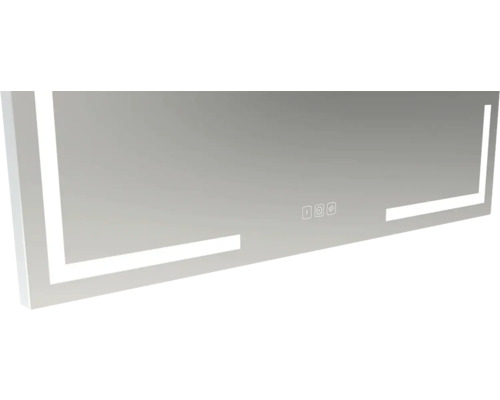 Rechteckiger Spiegel mit LED-Beleuchtung
