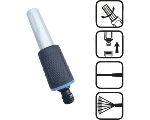 Gartenschlauch Spritzdüse mit einstellbarem Strahlmuster