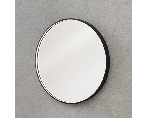 Runder Spiegel mit schmalem Rahmen