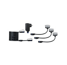 Bodeneinbaustrahler Set mit drei Leuchten, Kabel und Transformator