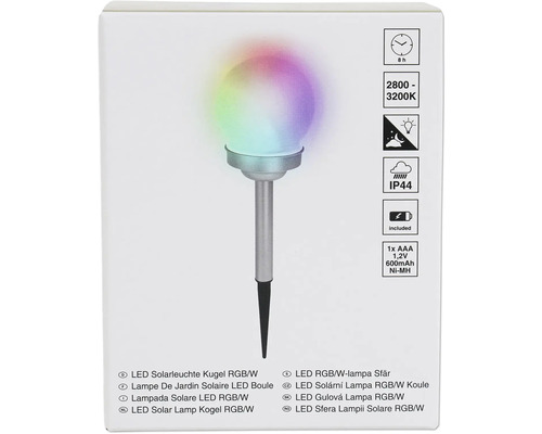 LED Solarleuchte Kugel mit Farbwechsel zur Gartenbeleuchtung