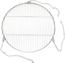 Runder Grillrost mit Kettenaufhängung
