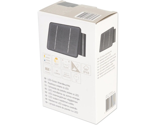 Verpackung einer LED Solar Wandleuchte