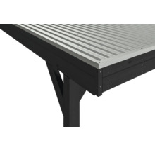 Einzelcarport SKAN HOLZ Grunewald inkl. Pfostenanker 321 x 554 cm anthrazit