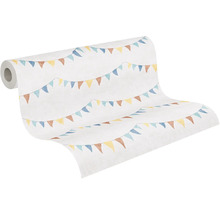 Tapetenrolle mit Wimpelkettenmuster