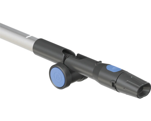 Staubsaugerrohr mit blauen Bedienelementen