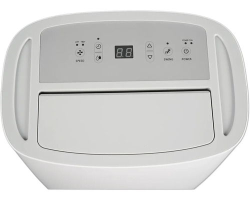 Oberseite eines Luftentfeuchters mit Bedienfeld