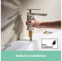 hansgrohe Waschtischarmatur TECTURIS E 110 CoolStart chrom ohne Ablaufgarnitur 73016000
