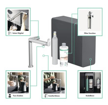 Hansgrohe Aquno Select M81 Küchenarmatur mit Zubehör im Überblick