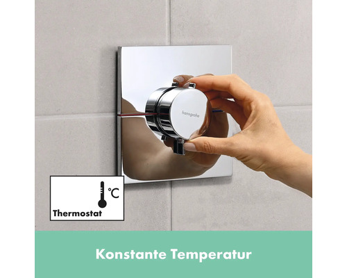 Aufputz-Thermostatarmatur für Dusche mit Handbedienung