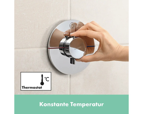 Hansgrohe Thermostatarmatur mit Bedienung