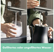 Wasserhahn mit gefiltertem und ungefiltertem Wasser
