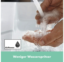 hansgrohe Waschtischarmatur TECTURIS S 110 CoolStart schwarz matt mit Zugstangen-Ablaufgarnitur 73318670